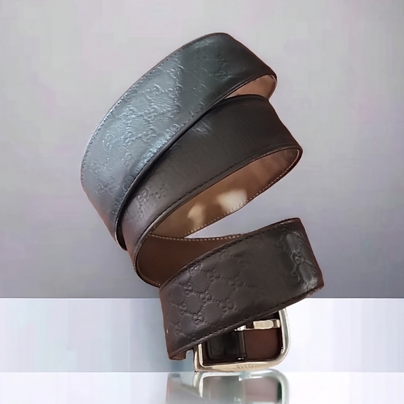 Gucci Mens Signature Leather Belt. Size 38 - Picture 6 of 15